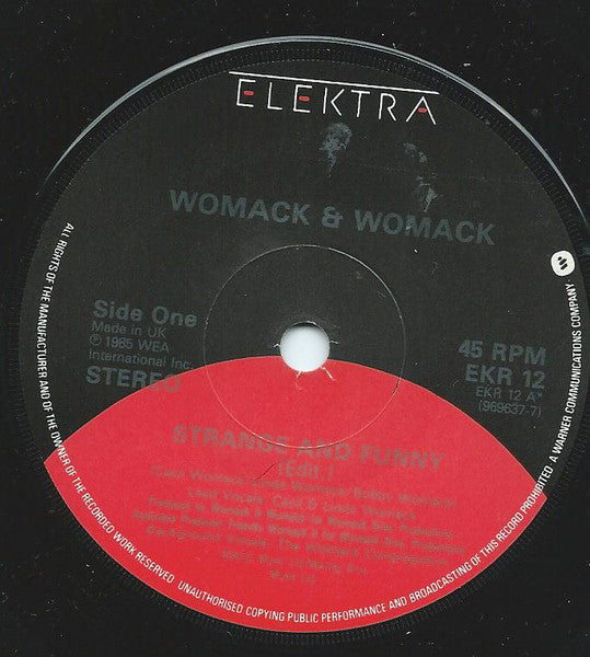 Womack & Womack : Strange And Funny (7", Single)