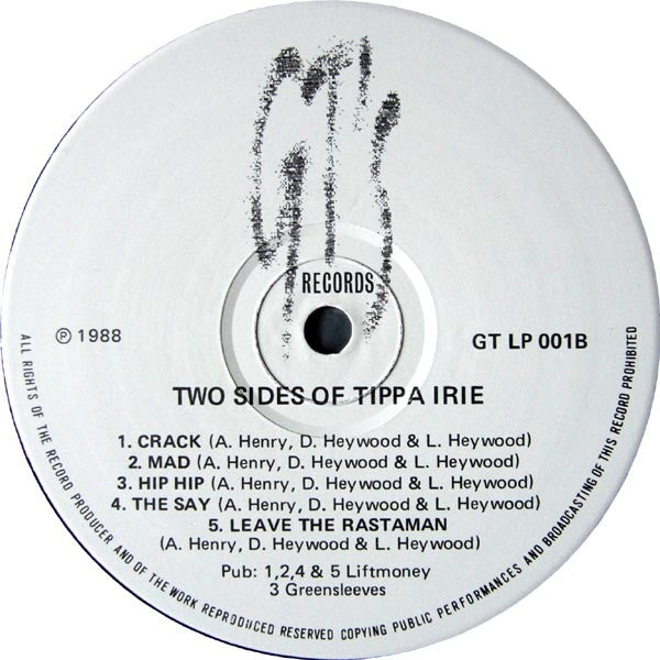 Tippa Irie : Two Sides Of Tippa Irie (LP, Album)