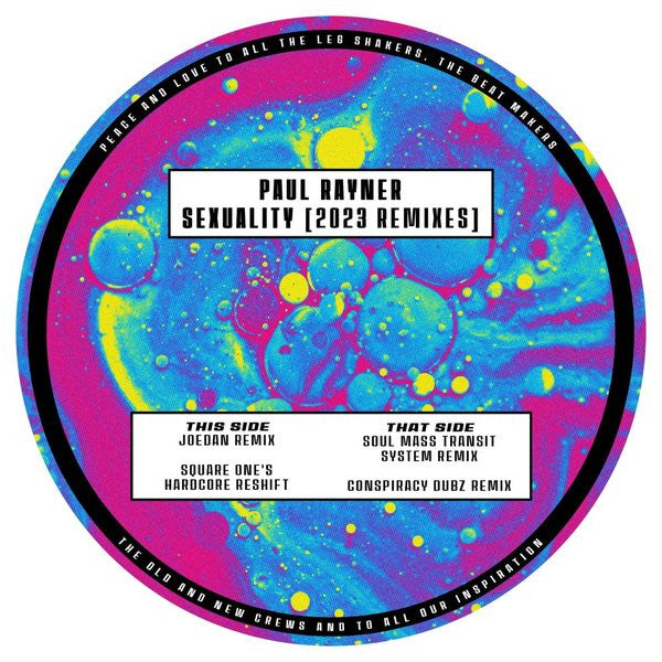 Paul Rayner : Sexuality (2023 Remixes) (12")