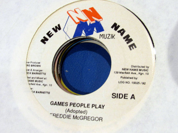 Freddie McGregor : Games People Play / New Name Music Computerized (7", Single)