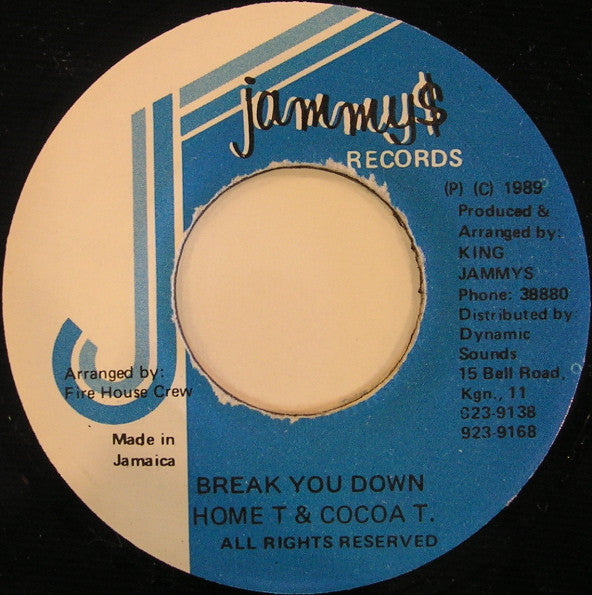 Home T & Cocoa T.* : Break You Down (7")