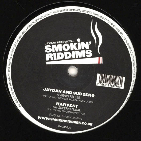 Jaydan & Sub Zero (16) / Harvest : Brain Freeze / Supernatural (12")