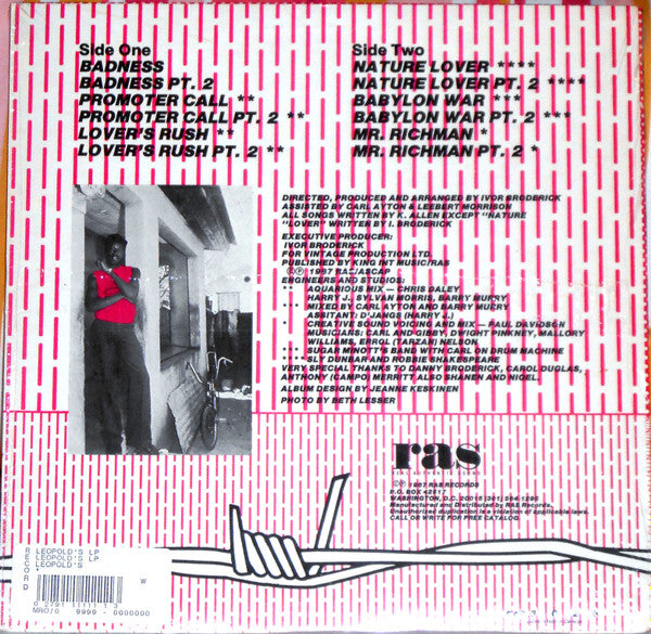 Admiral Tibet : War In A Babylon (LP, Album, Hub)