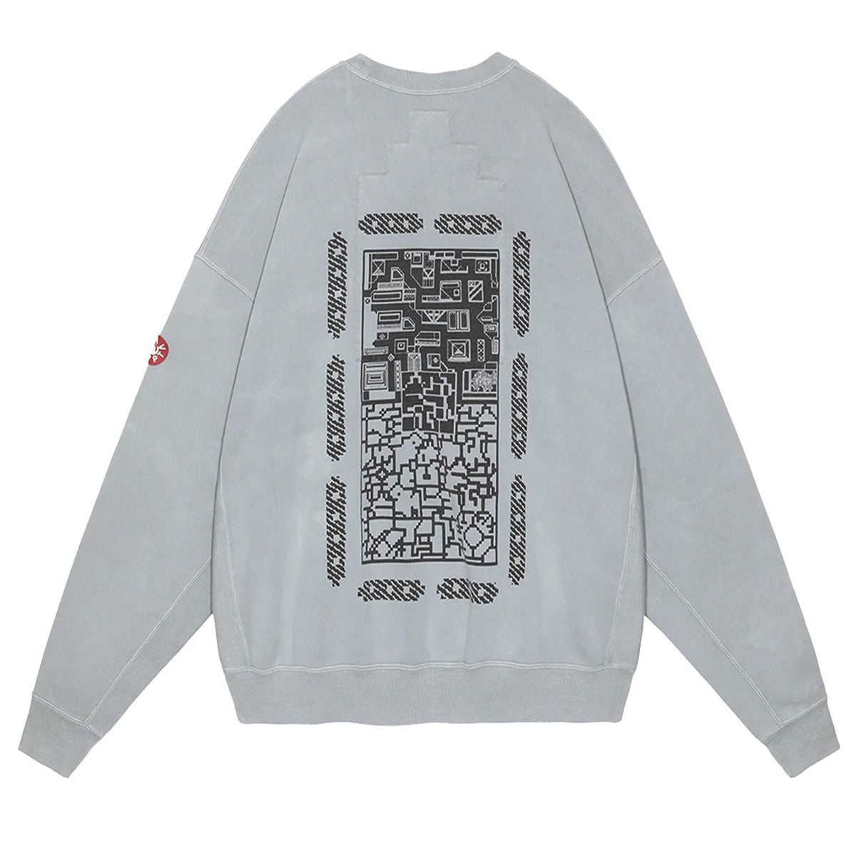 Cav Empt Overdye FK MindfulnessBlock Crew Neck Grey