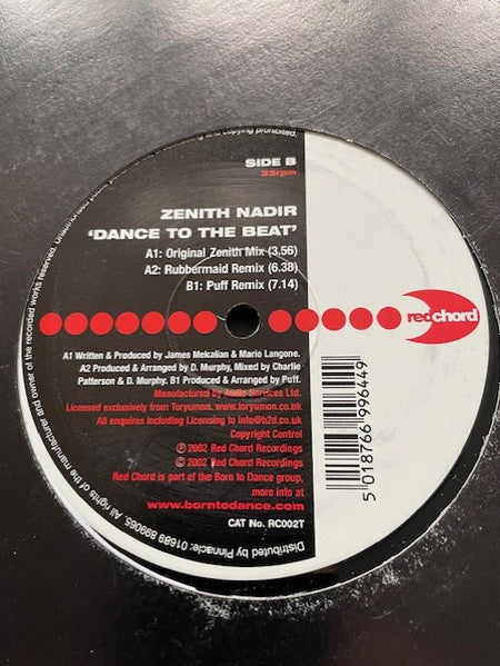 Zenith Nadir : Dance To The Beat (12")