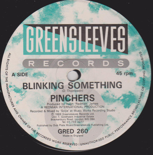Pinchers : Blinking Something / Border (12")
