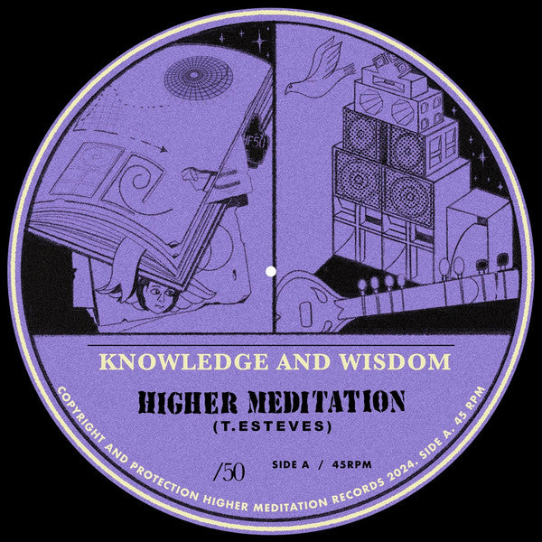 Higher Meditation : Knowledge & Wisdom (7", Ltd, Num)