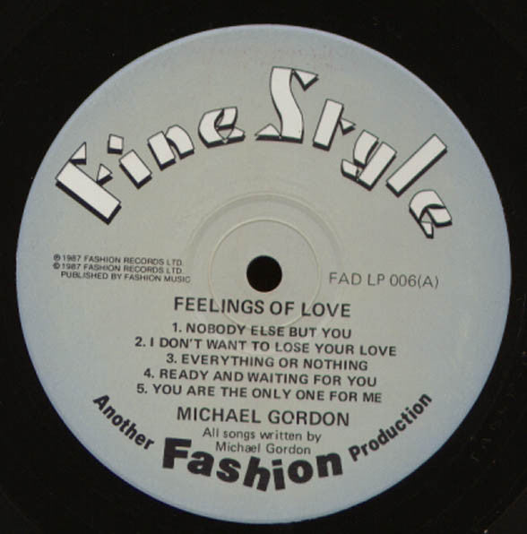 Michael Gordon (4) : Feelings Of Love (LP, Album)