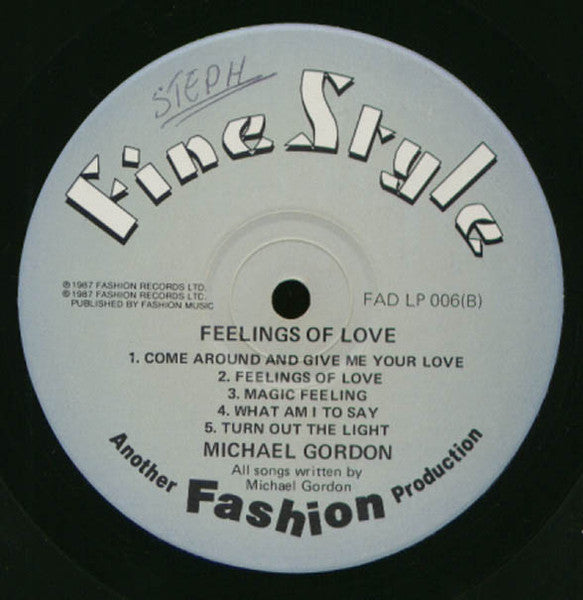 Michael Gordon (4) : Feelings Of Love (LP, Album)