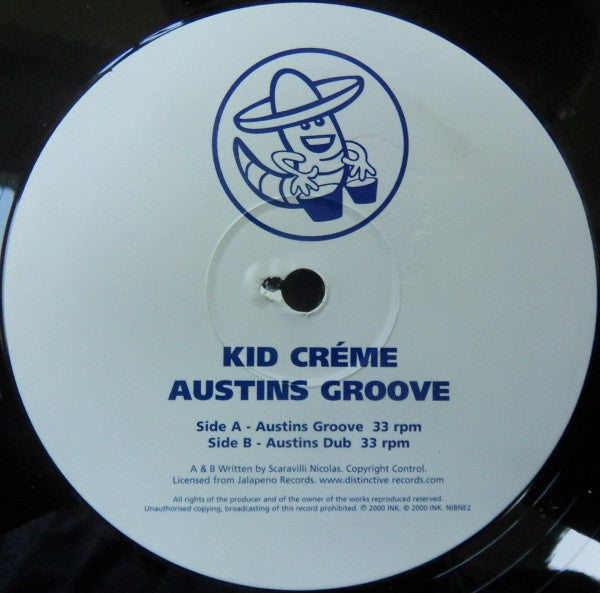 Kid Crème : Austins Groove (12", Blu)
