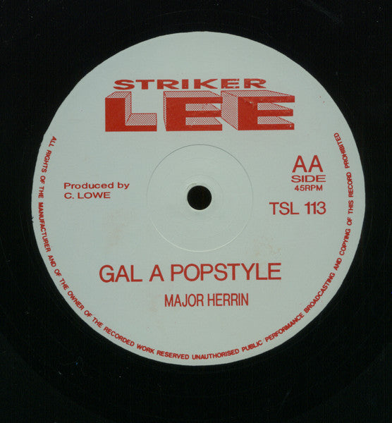 Garnet Silk* & Tony Rebel / Major Herrin : A Little More Oil / Gal A Popstyle (12")
