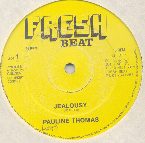 Pauline Thomas : Jealousy (12")