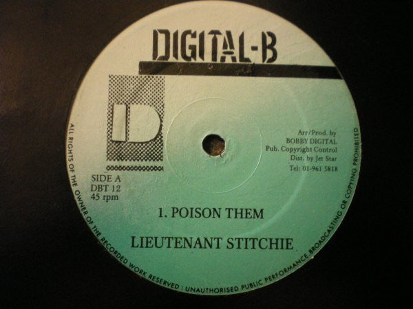Lieutenant Stitchie : Poison Them / Tall Man (12")
