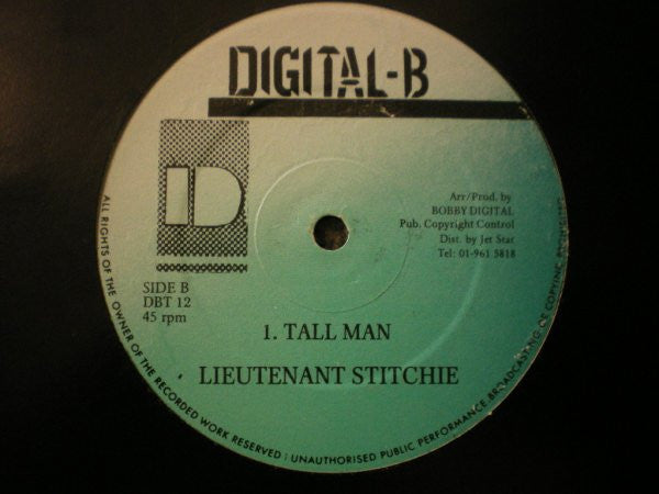 Lieutenant Stitchie : Poison Them / Tall Man (12")
