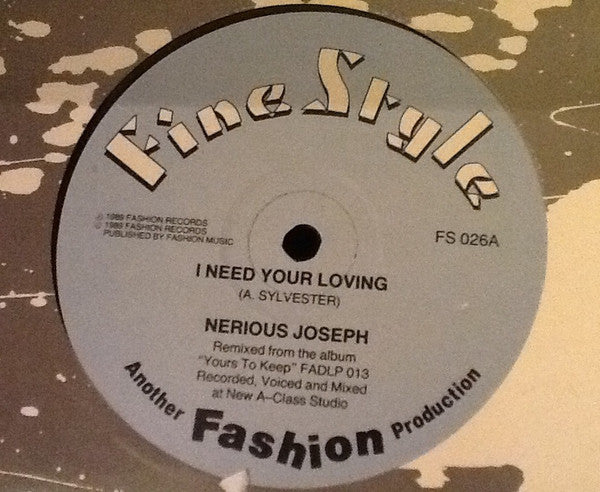Nerious Joseph : I Need Your Loving / Guidance (12")