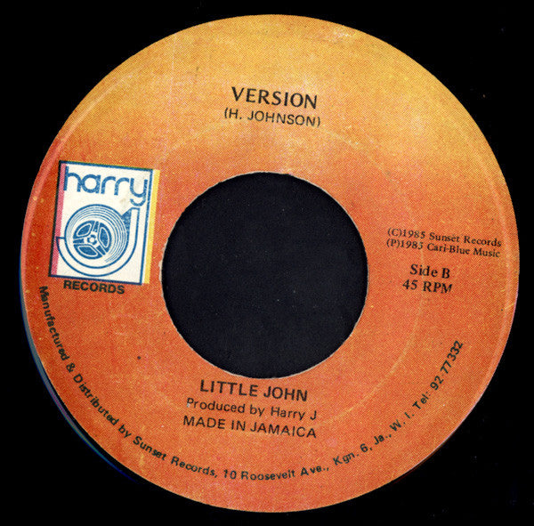 Little John : Come Back To Me (7")