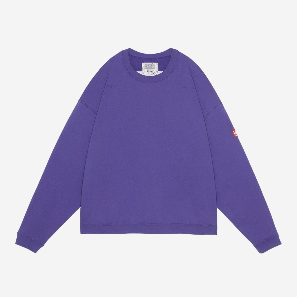 Cav Empt Solid Loose Crew Neck Purple