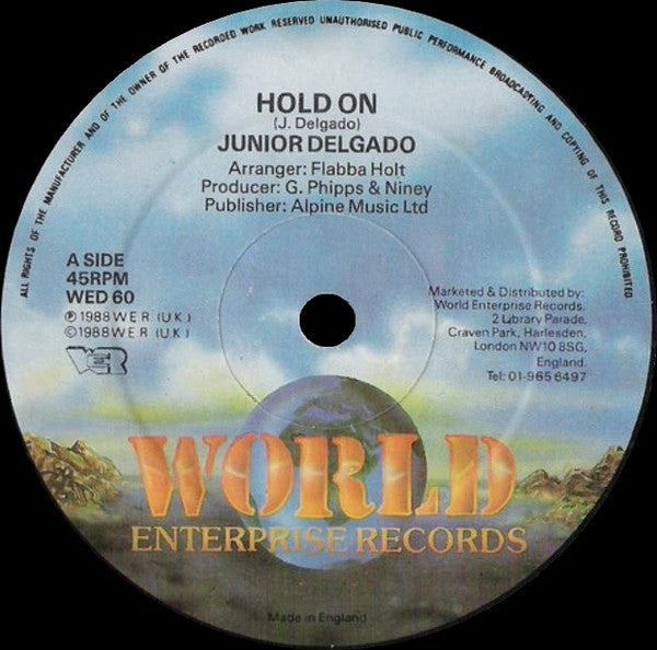 Junior Delgado : Hold On (12")