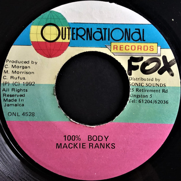 Mackie Ranks : 100% Body (7")