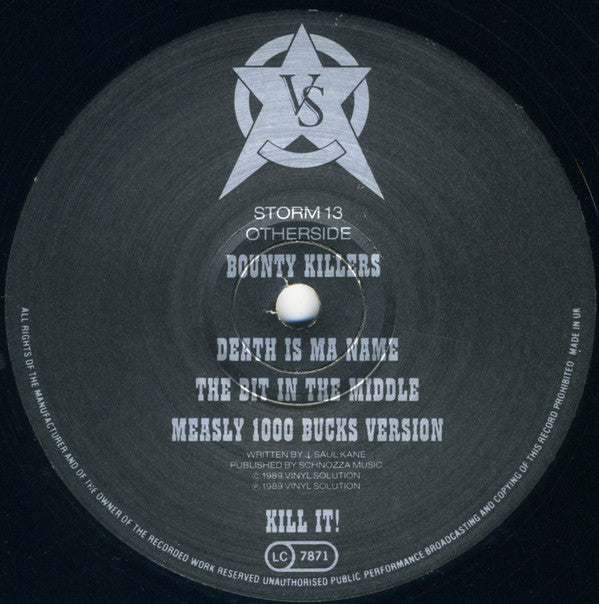 Depth Charge : Bounty Killers (12", Single, Sil)