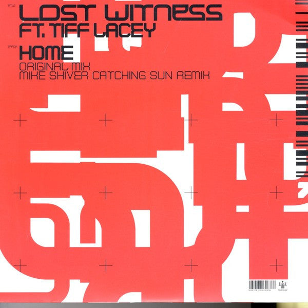 Lost Witness Ft. Tiff Lacey : Home (12")