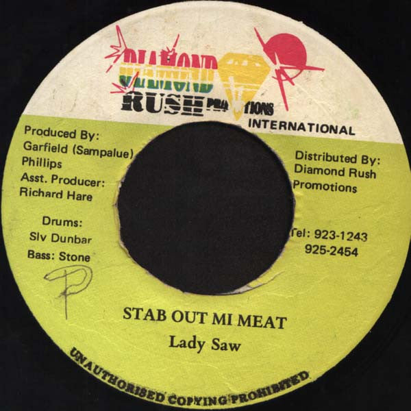 Lady Saw : Stab Out Mi Meat (7")