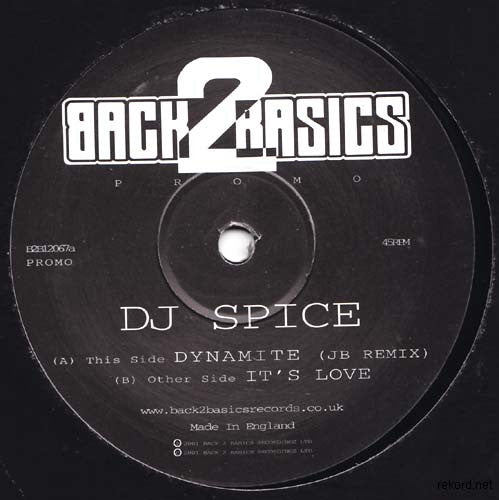 DJ Spice : Dynamite (JB Remix) / It's Love (12", Promo)