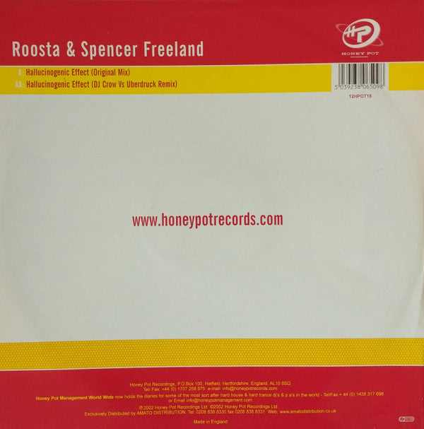 Roosta & Spencer Freeland : Hallucinogenic Effect (12")