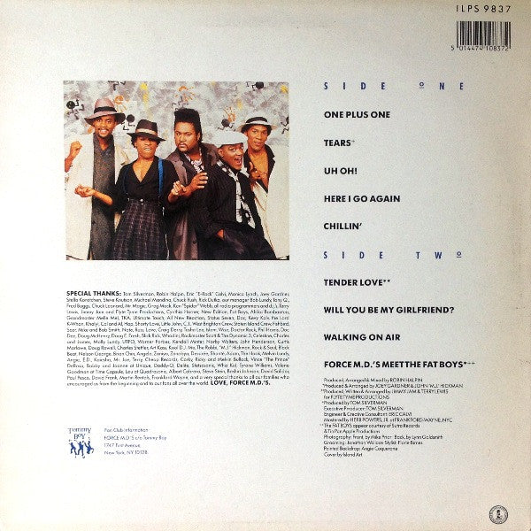 Force MD's : Tender Love (LP, Album)
