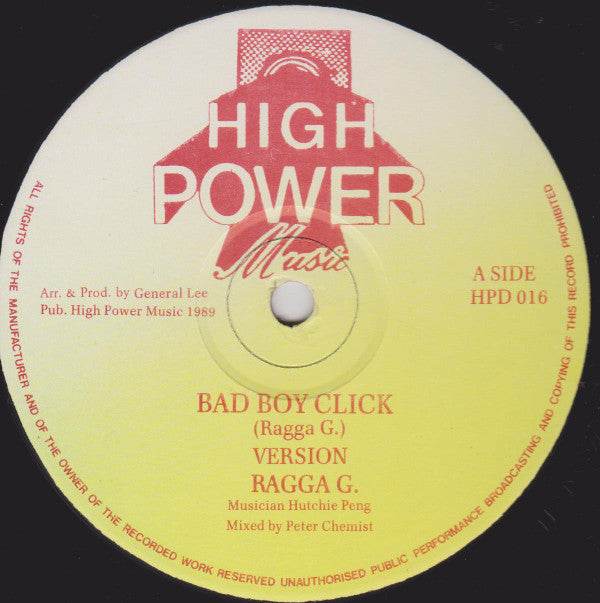 Ragga G.* : Bad Boy Click (12")