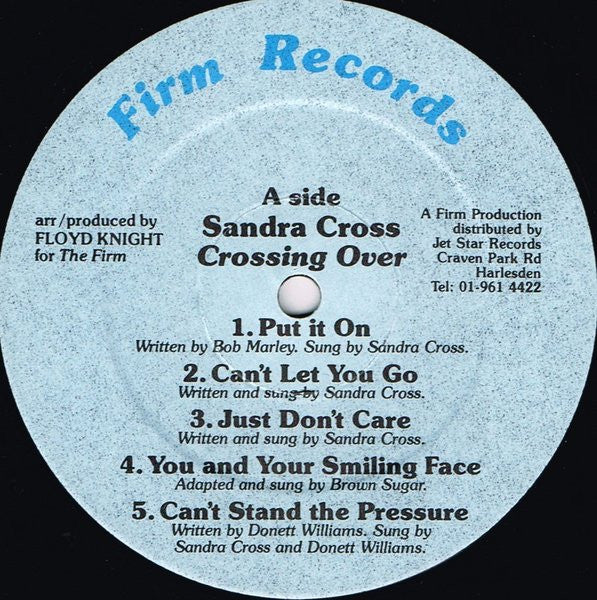 Sandra Cross : Crossing Over... (LP, Album)