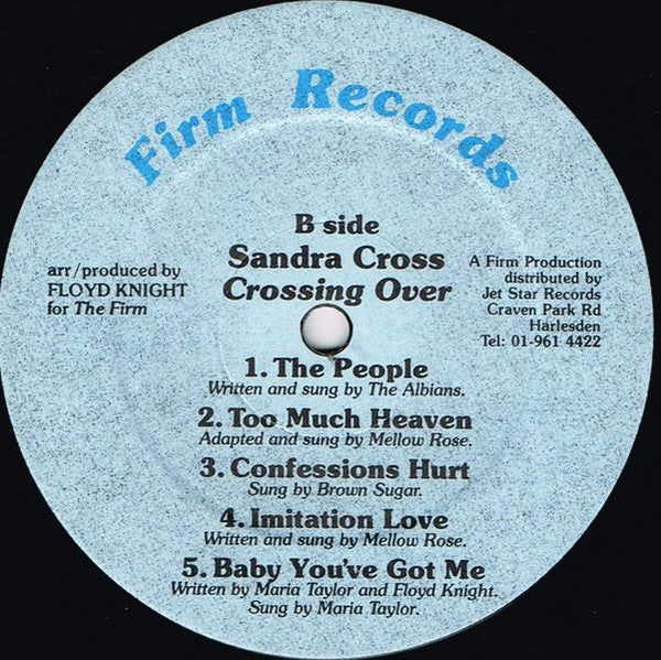 Sandra Cross : Crossing Over... (LP, Album)
