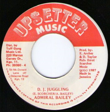 Admiral Bailey : D.J. Juggling (7")