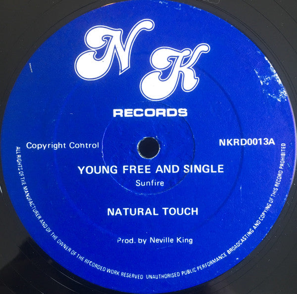 Natural Touch : Young Free And Single (12")