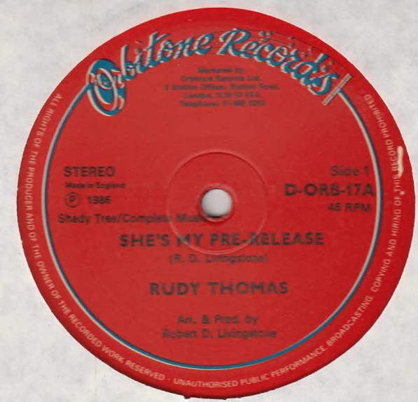 Rudy Thomas* : She's My Pre-Release (12")