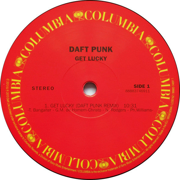 Daft Punk : Get Lucky (Daft Punk Remix) (12", Single, 180)