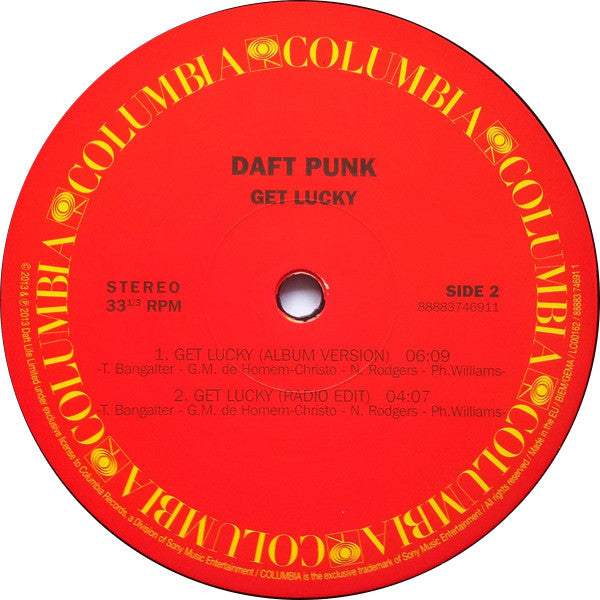 Daft Punk : Get Lucky (Daft Punk Remix) (12", Single, 180)