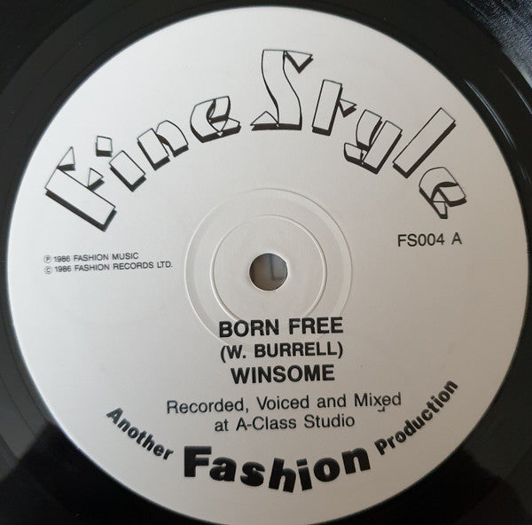 Winsome : Born Free /  Can't Take The Lies (12")