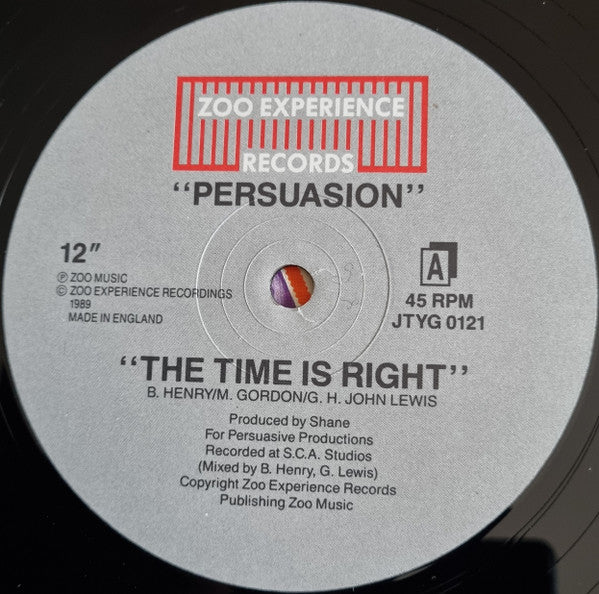 Persuasion (3) : The Time Is Right (12")