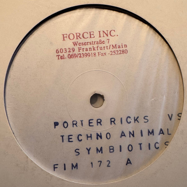 Porter Ricks : Techno Animal : Symbiotics (2xLP, Album, Promo, W/Lbl)