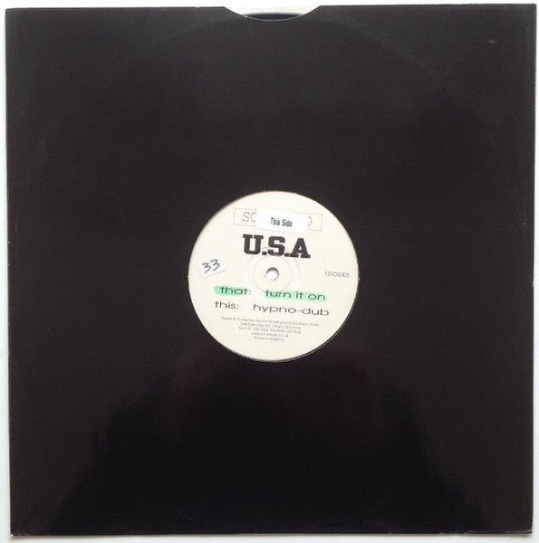 U.S.A* : Turn It On / Hypno-Dub (12", Promo)