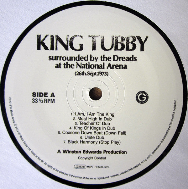 King Tubby : Surrounded By The Dreads At The National Arena 26th. September 1975 (LP, Album, RE)