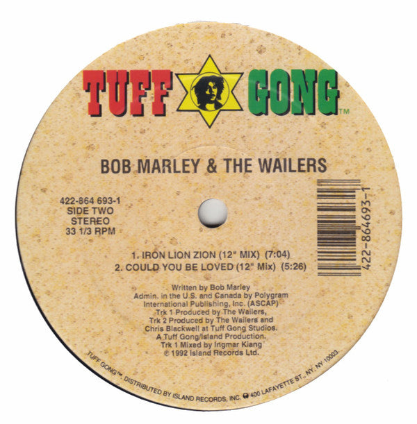 Bob Marley & The Wailers : Iron Lion Zion (12", Maxi)