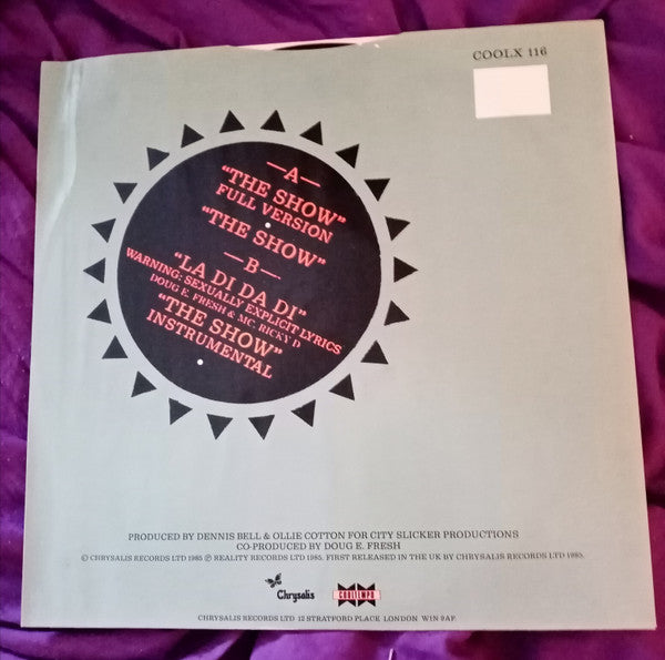 Doug E. Fresh & The Get Fresh Crew* / Doug E. Fresh & MC. Ricky D* : The Show / La Di Da Di (12")