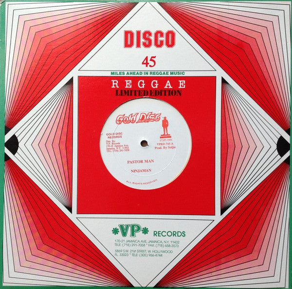 Ninjaman, Apache Scratchie* : Pastor Man / Move (12", EP)