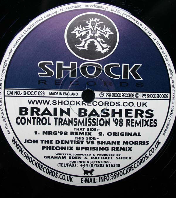 Brain Bashers : Control Transmission ('98 Remixes) (12")