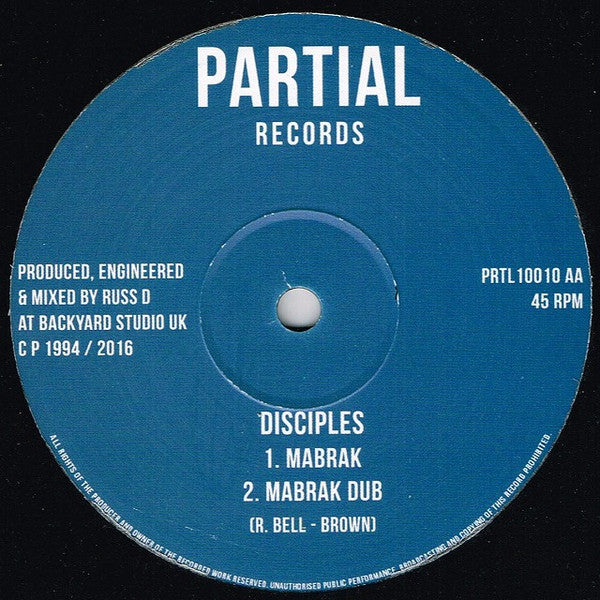 Disciples* : Abyssinia / Mabrak (10")