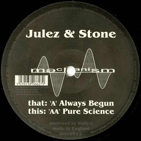 Julez & Stone : Always Begun / Pure Science (12")