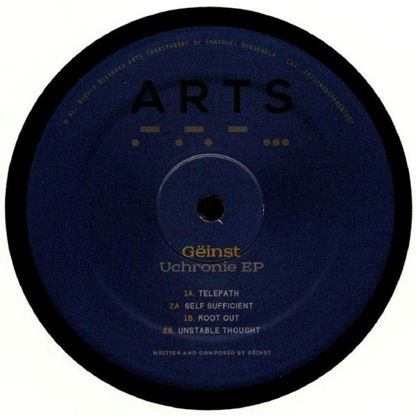 Gëinst : Uchronie EP (12", EP, Blu)