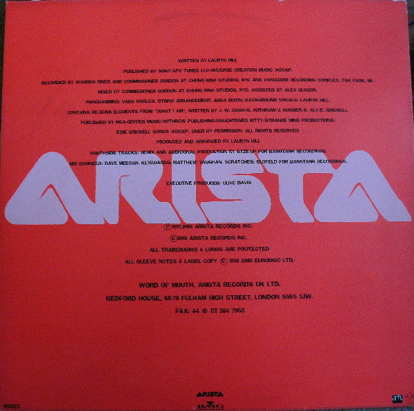 Aretha* : A Rose Is Still A Rose (12", Promo)